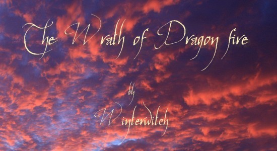 Title Banner showing fiery red clouds